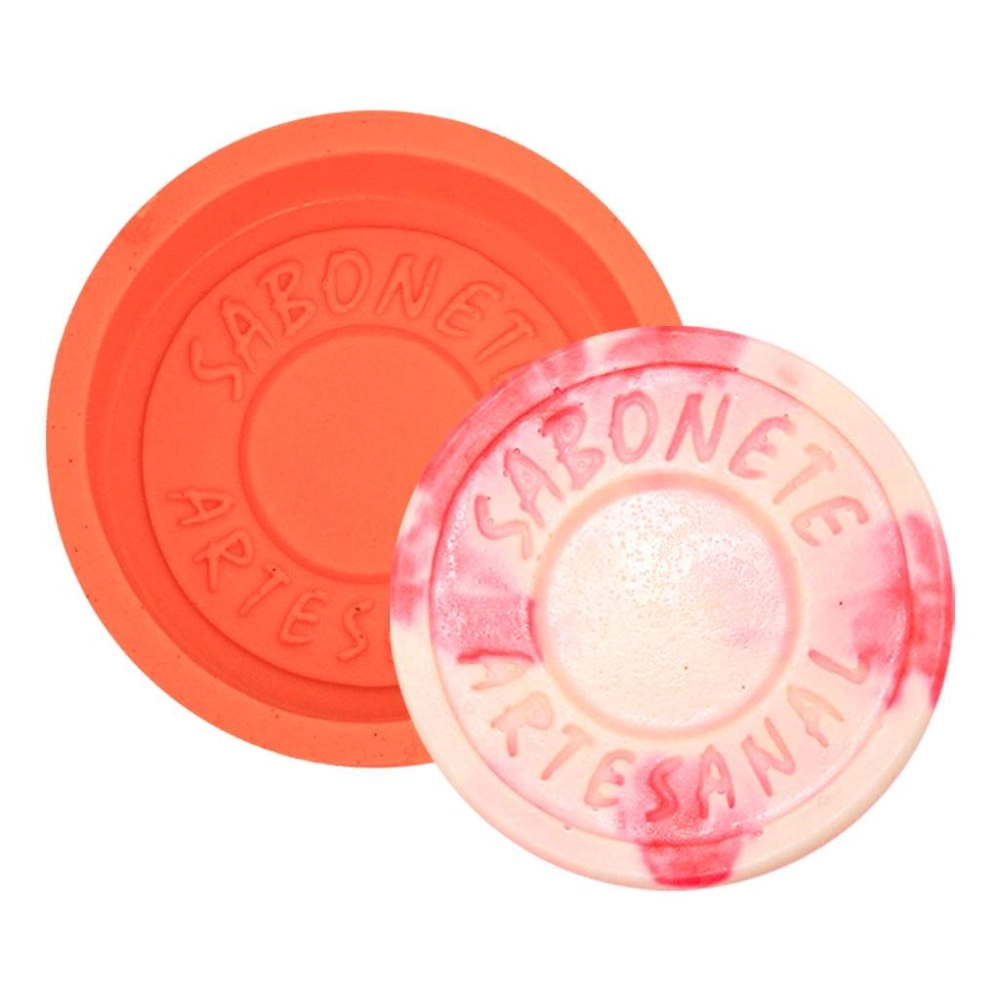 Molde de silicone Sabonete Artesanal Redondo