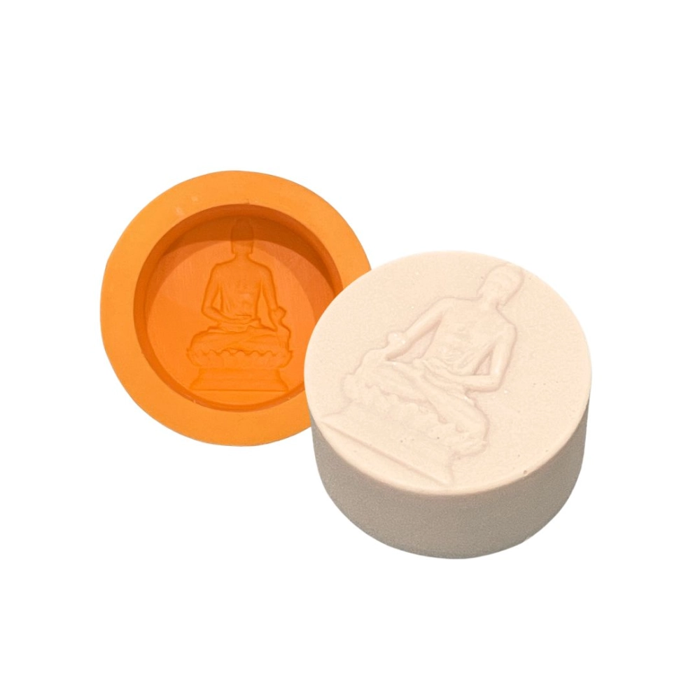 Molde de silicone Sabonete Redondo Meditação