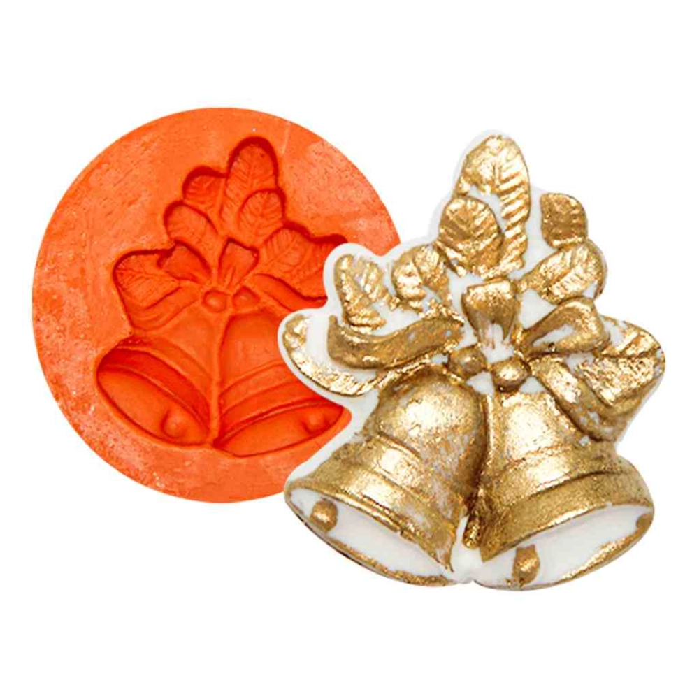 Molde de silicone Sino de Natal Pequeno