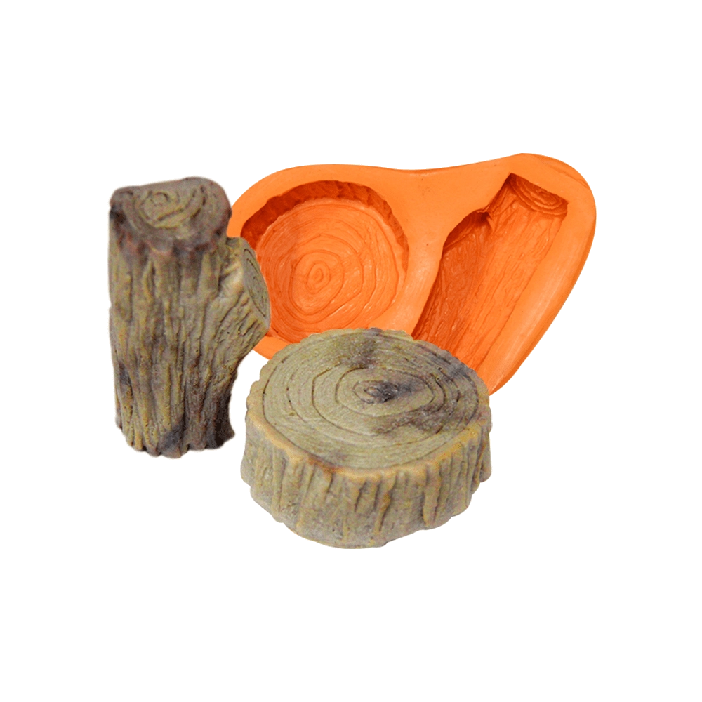 Molde de silicone Troncos de Arvore