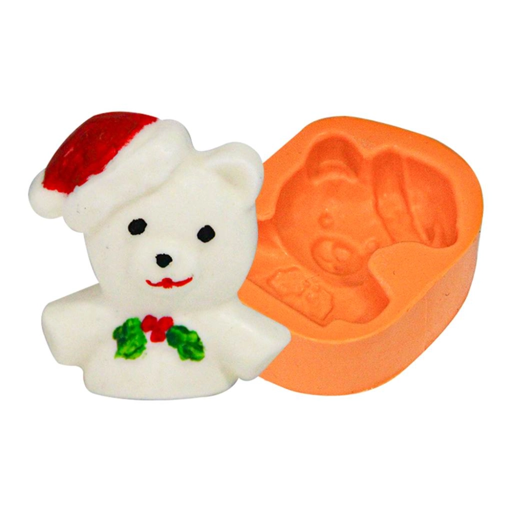 Molde de silicone Urso Noel