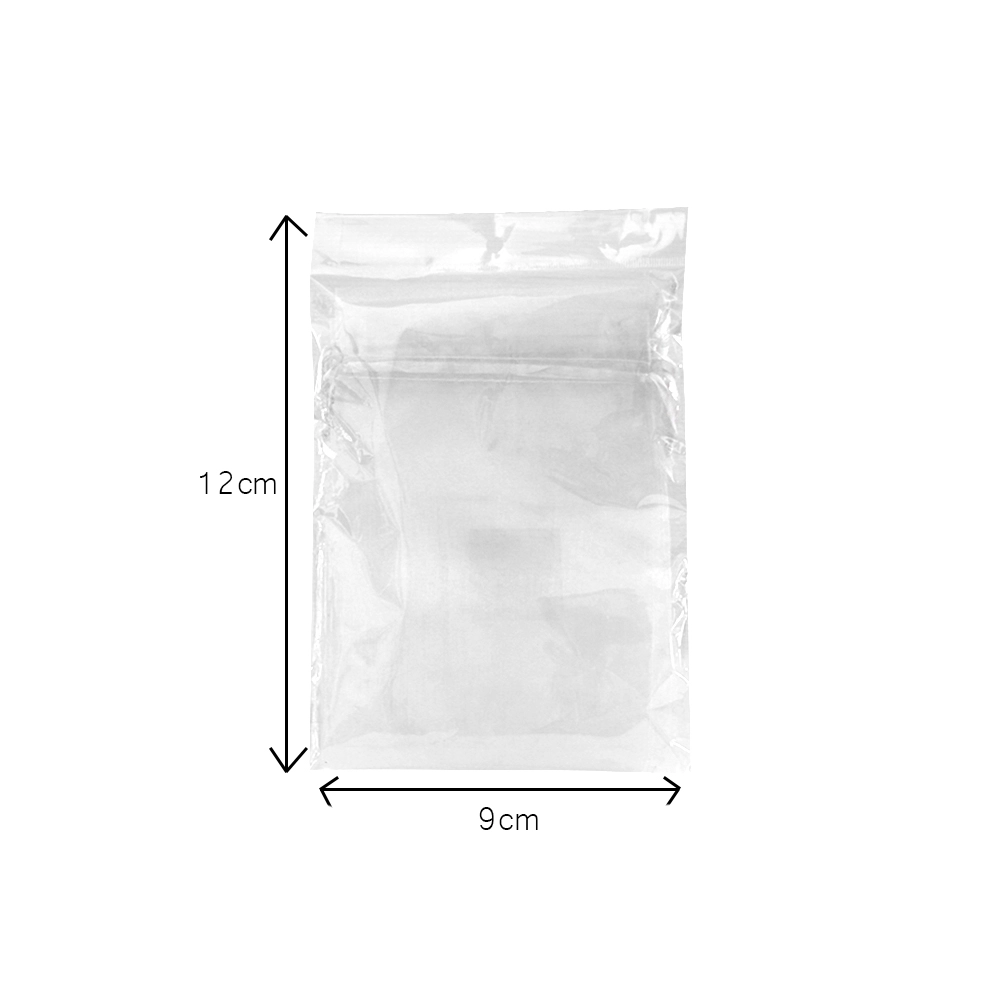 Saquinho de Organza 9x12 branco - 10 unidades