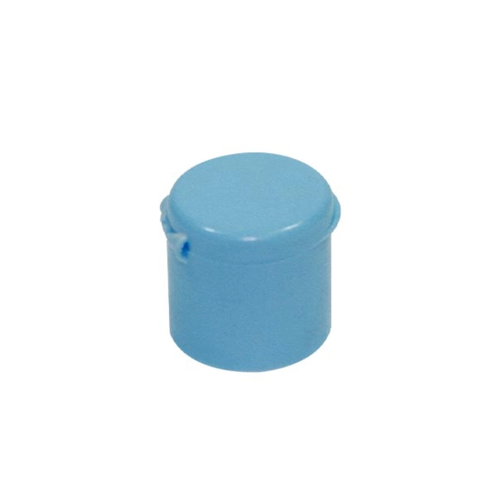 Tampa Flip top azul bebê rosca 18/410mm