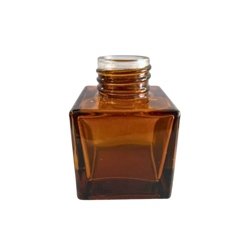 Vidro Cubo Ambar 50ml rosca 28/410mm