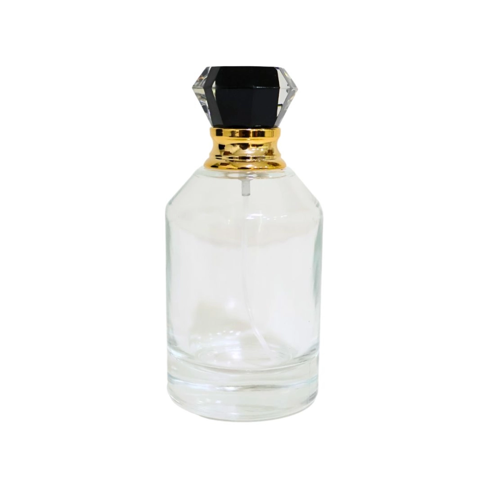 Vidro Marrocos Incolor 100ml c/ Válvula Ouro
