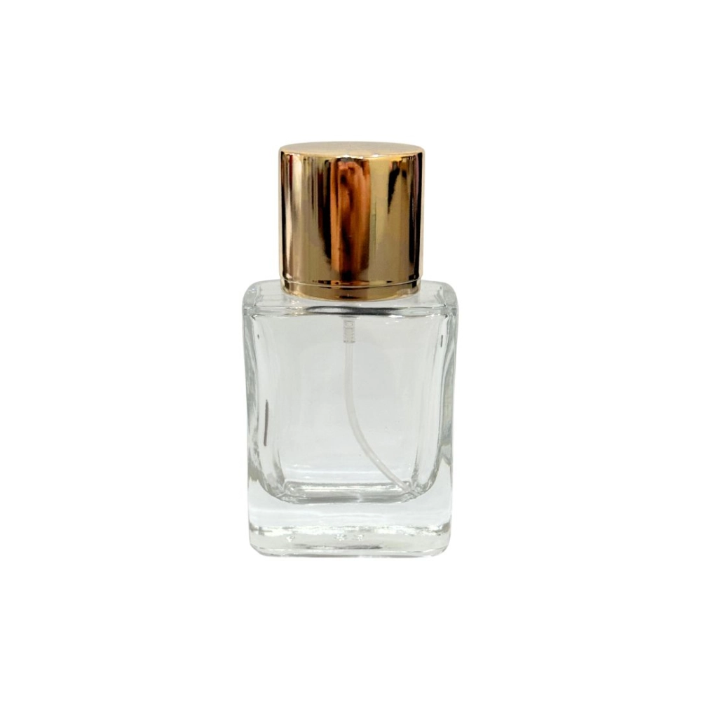 Vidro Portugal Incolor 35ml c/ válvula ouro