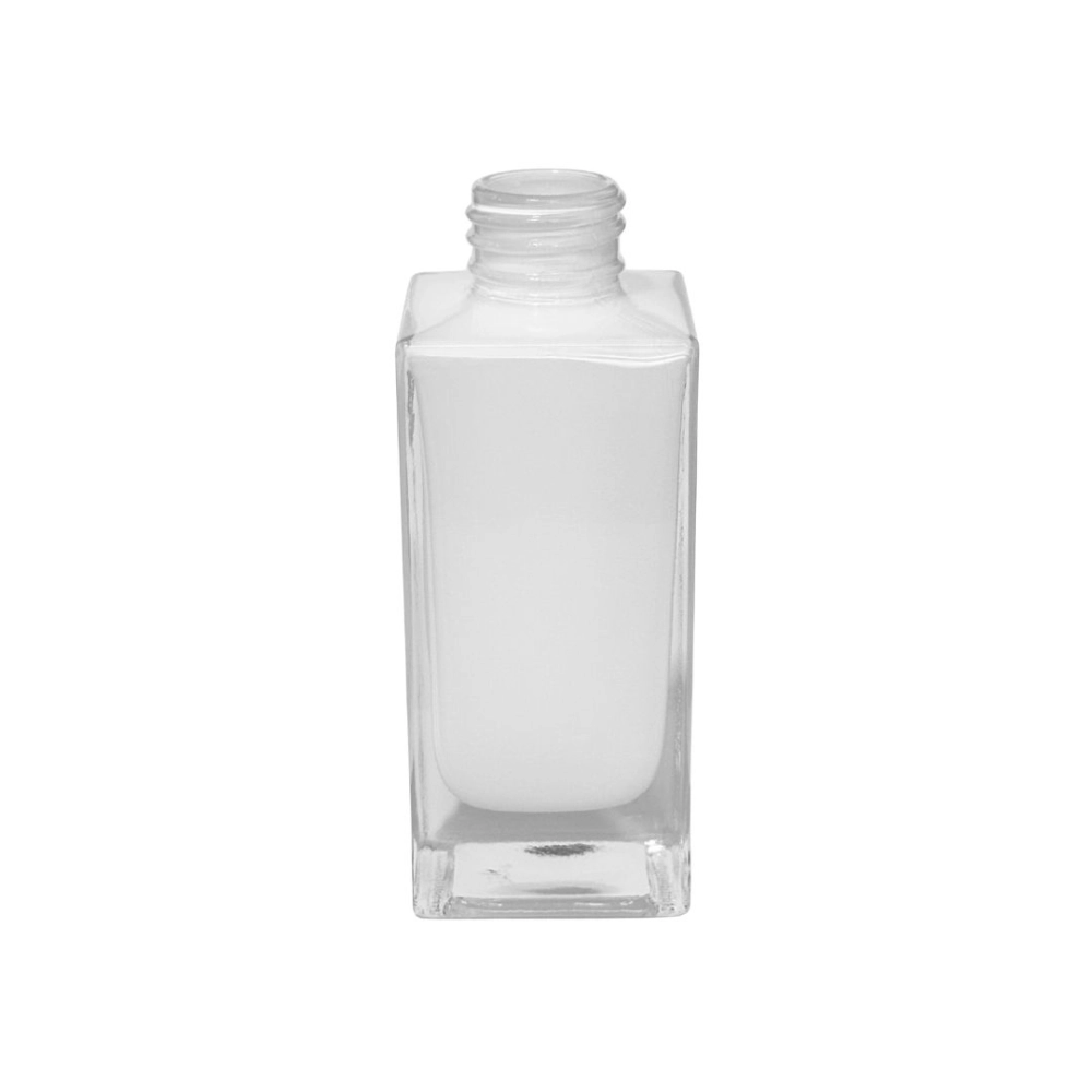 Vidro Square Branco 150ml rosca 28mm